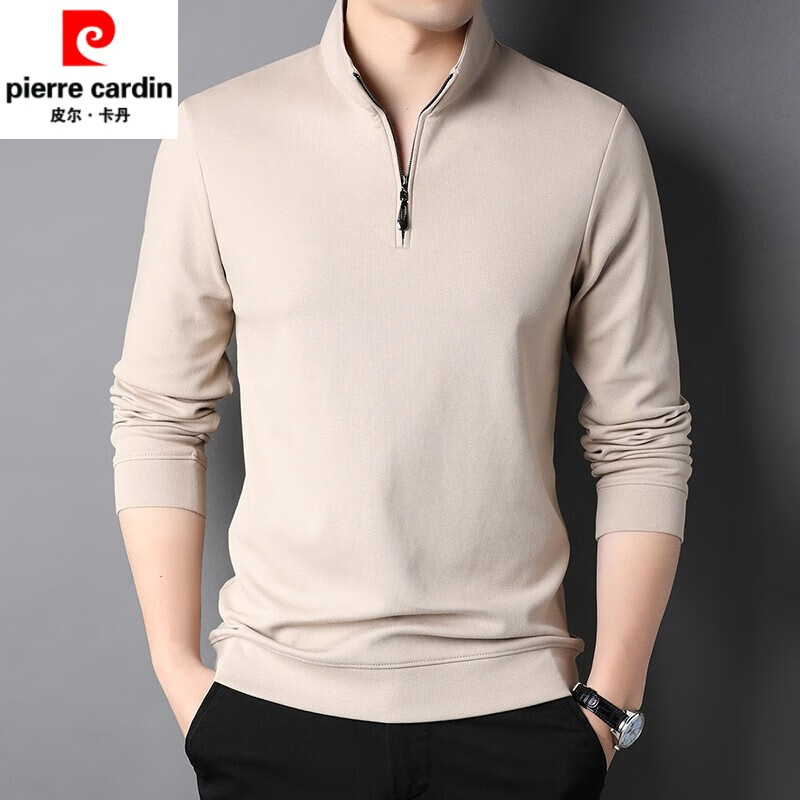 秋季半拉链卫衣男长袖休闲立领卫衣2021新款秋装上衣秋衣中年春