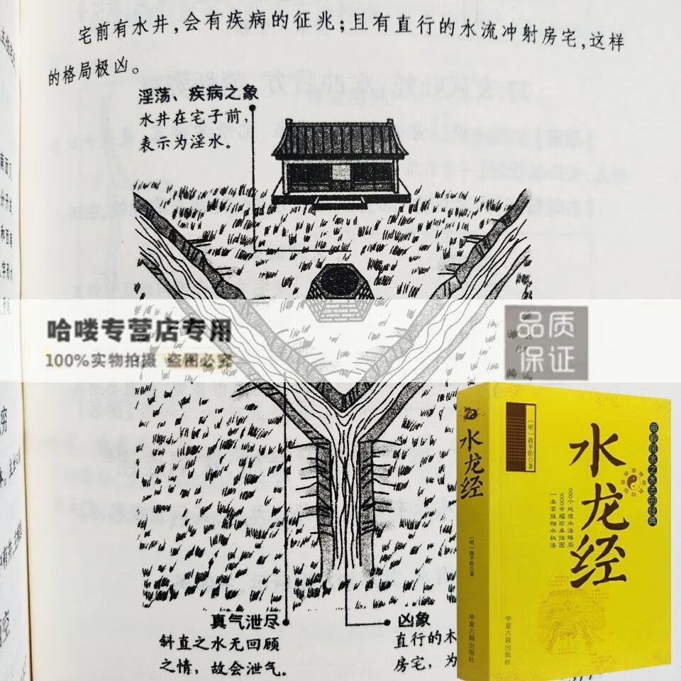 二手书9成新 图解水龙经416页 完整版撼龙经雪心赋绘图白话文 数量不