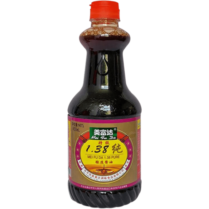 食芳溢美富达特级1.38纯酱油特级酿造凉拌菜生抽点蘸料酿造酱油 特级酱油850ml*2瓶