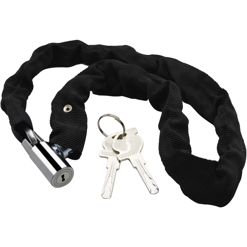 虎顿（HOTUN）链条锁防盗锁自行车山地车锁铁链子锁摩托锁抗剪加长0.8米HDHL-08