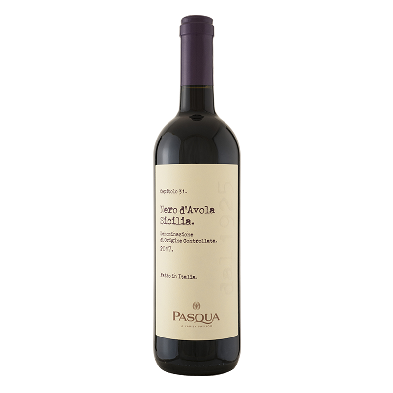 PASQUA帕斯卡酒Nero d'Avola 黑珍珠红葡萄酒 西西里岛产区 意大利原瓶