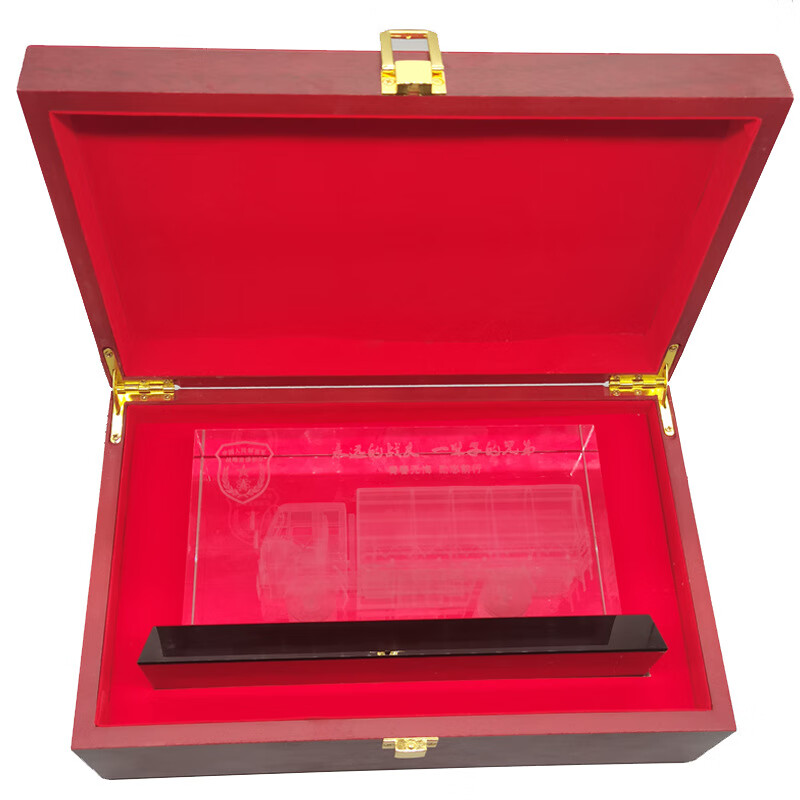 迪登都老兵退伍纪念品定制送战友s4000水晶3d立体模战友配老兵纪念品