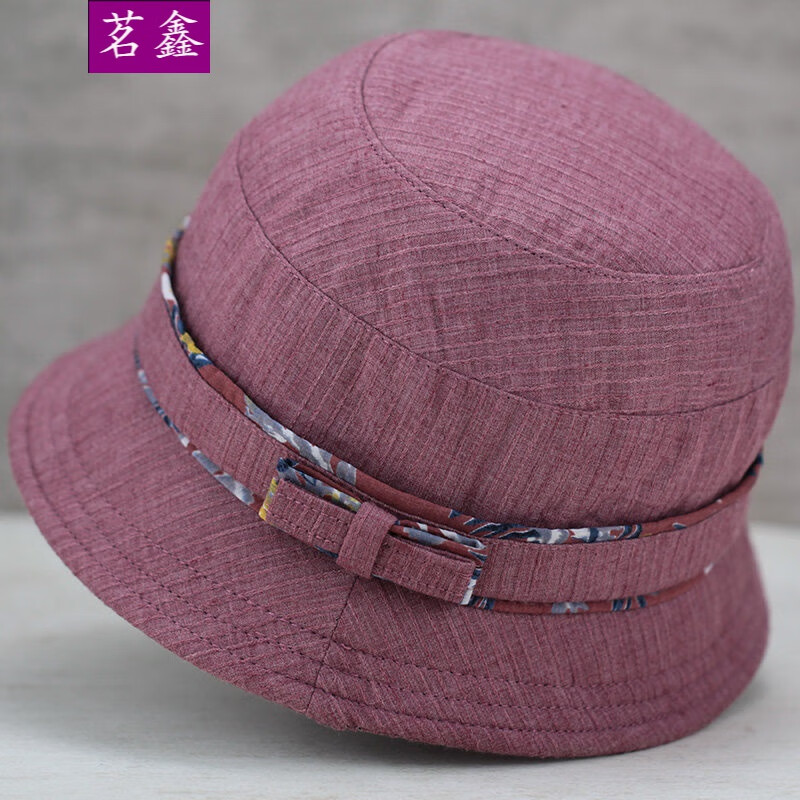 女士80岁奶奶老太太夏天中老年带女式新款妈妈渔夫帽薄款软布帽休闲帽