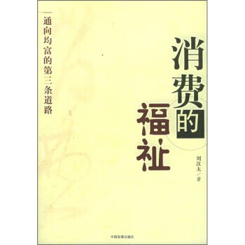 正版 消费的福祉:通向均富的第三条道路 刘汉太 著 中国发展出版社