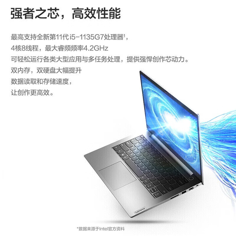 联想ThinkBook 14 14英寸轻薄笔记本电脑 100%sRGB高色域 银灰色 i5-1135G7 16G 512G 锐炬显卡 14英寸