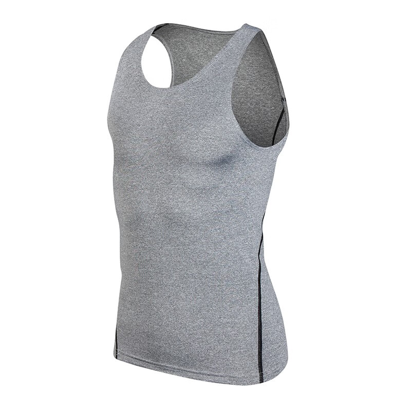 TAKE MOVE 紧身衣运动背心男篮球无袖跑步吸汗速干田径高弹训练健身衣服pro 黑色短袖 XXL(160-190斤)