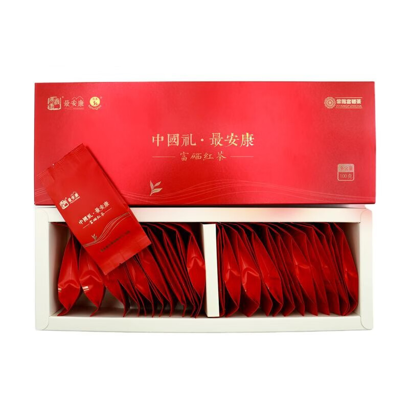 最安康【安康馆】最安康红茶茶叶 一级浓香型 紫阳富硒红茶礼盒装100g