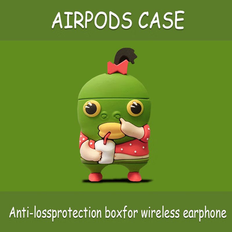 创意可爱鱼头怪适用airpodspro3保护套无线蓝牙苹果1/2代耳机壳丑