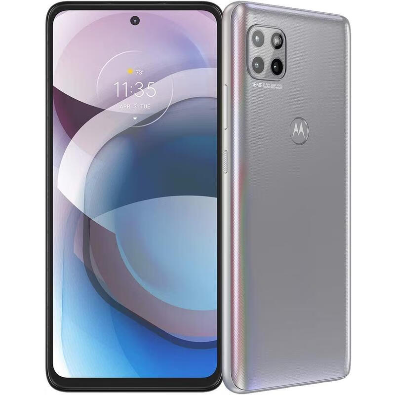 摩托罗拉(motorola)one 5g ace智能手机男女 2021美版 frosty silver