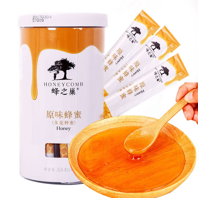 蜂之巢蜂蜜小包装纯正天然便携袋装条装独立果味成熟土蜂蜜百花蜜