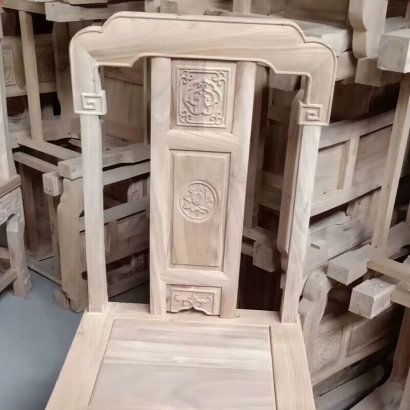 实木床胡桃木 气压床储物床 批发老榆木餐椅实木靠背椅子仿古凳子