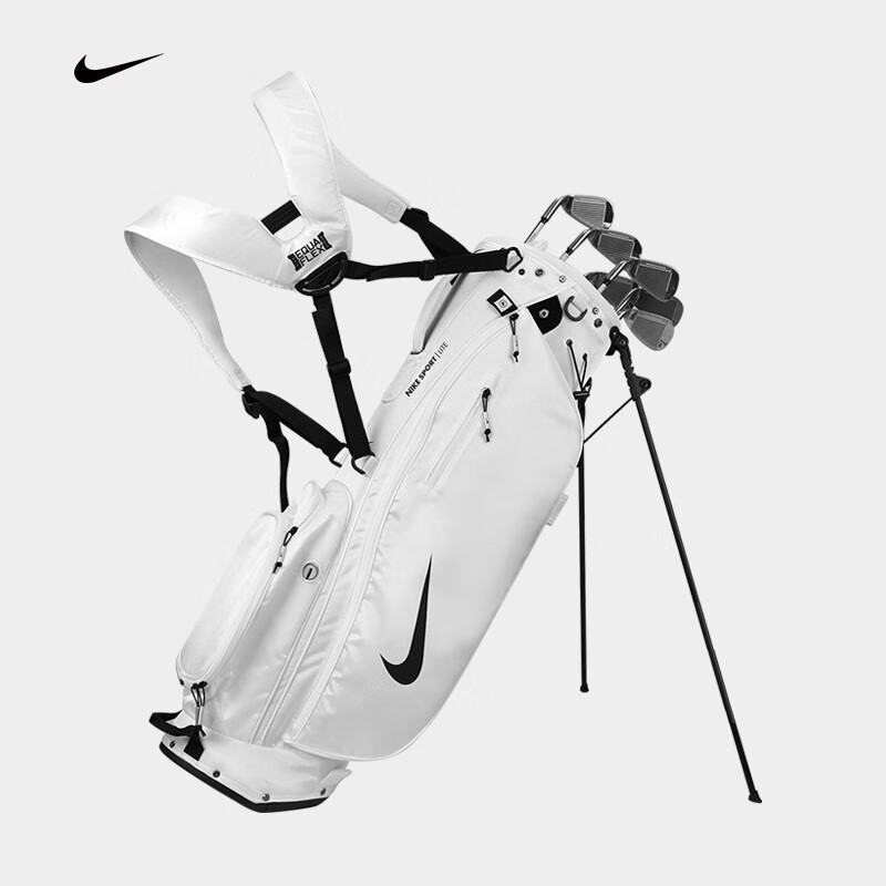 耐克NIKE高尔夫球包男士高尔夫包golf球袋桶包时尚支架包轻便球包防水装备包 白色N1000587101OS