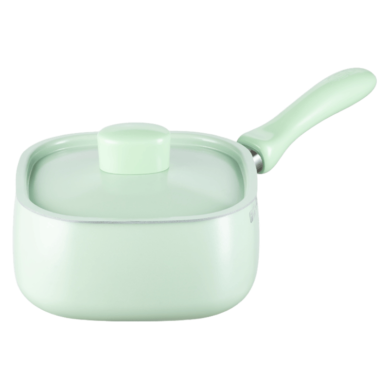 爱仕达（ASD）煎炒锅不粘锅晶石麦饭石色家用创意方形炒菜锅燃气灶电磁炉用 不粘煎炒锅 果冻橙 28cm