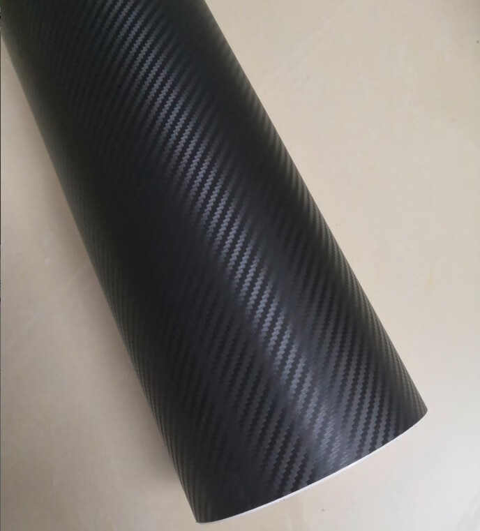 仪表台车身后视镜ab柱划痕遮挡3d立体改色装饰 3d碳纤维黑色(1米长*0