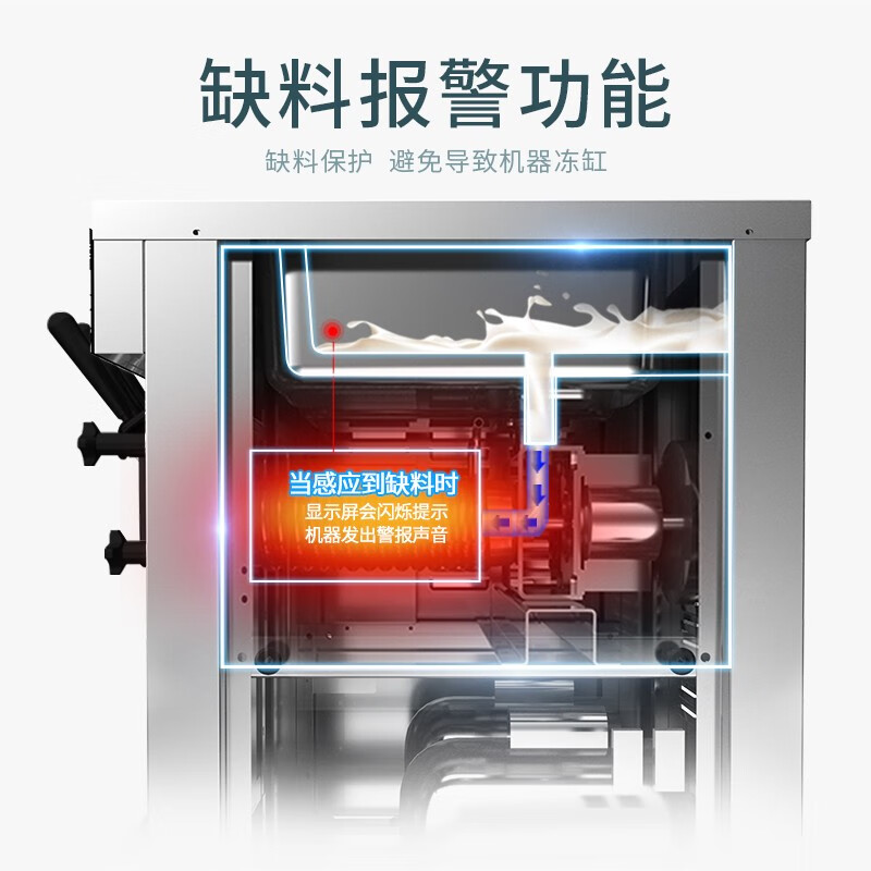 东贝（donper）XMC系列冰淇淋机商用全自动软质冰激凌机立式圣代甜筒雪糕机 立式三头XMC740PRO