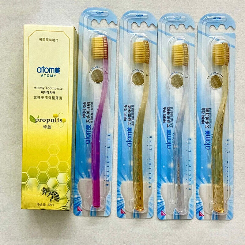 艾多美atom美韩国进口atom美天然蜂蜜蜂胶牙膏防蛀固齿口气清 200g