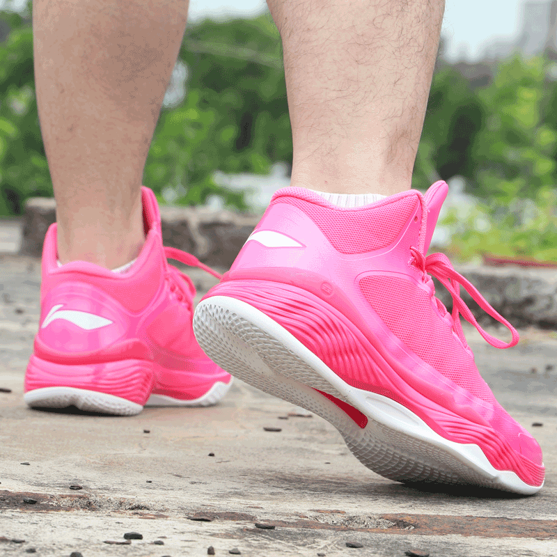 李宁篮球鞋高帮凌云减震防滑耐磨场地运动鞋魅影风暴男鞋比赛鞋 荧光