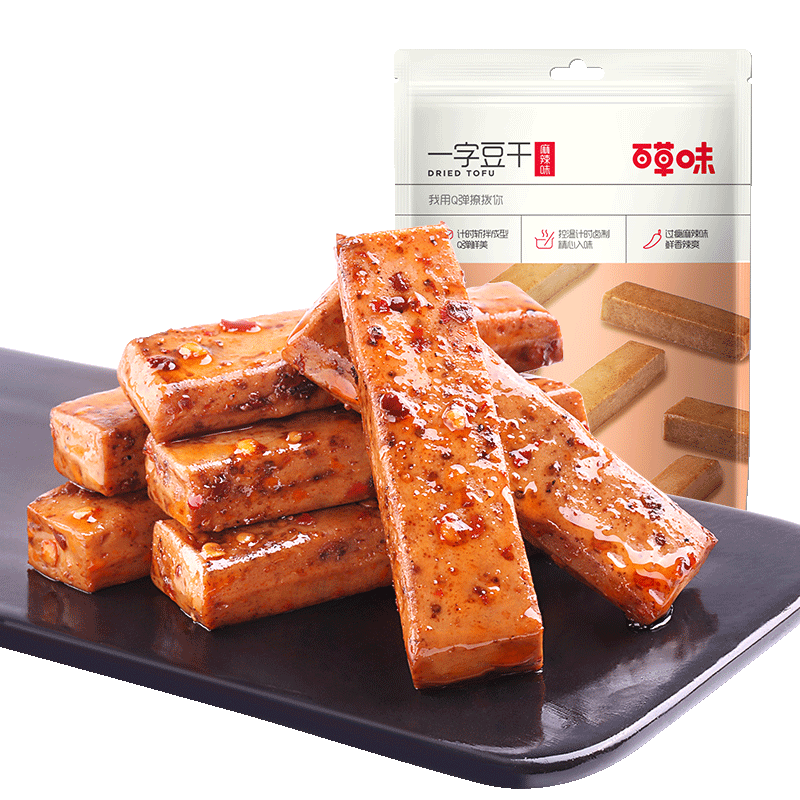 Be&Cheery 百草味 一字豆干 麻辣味 200g