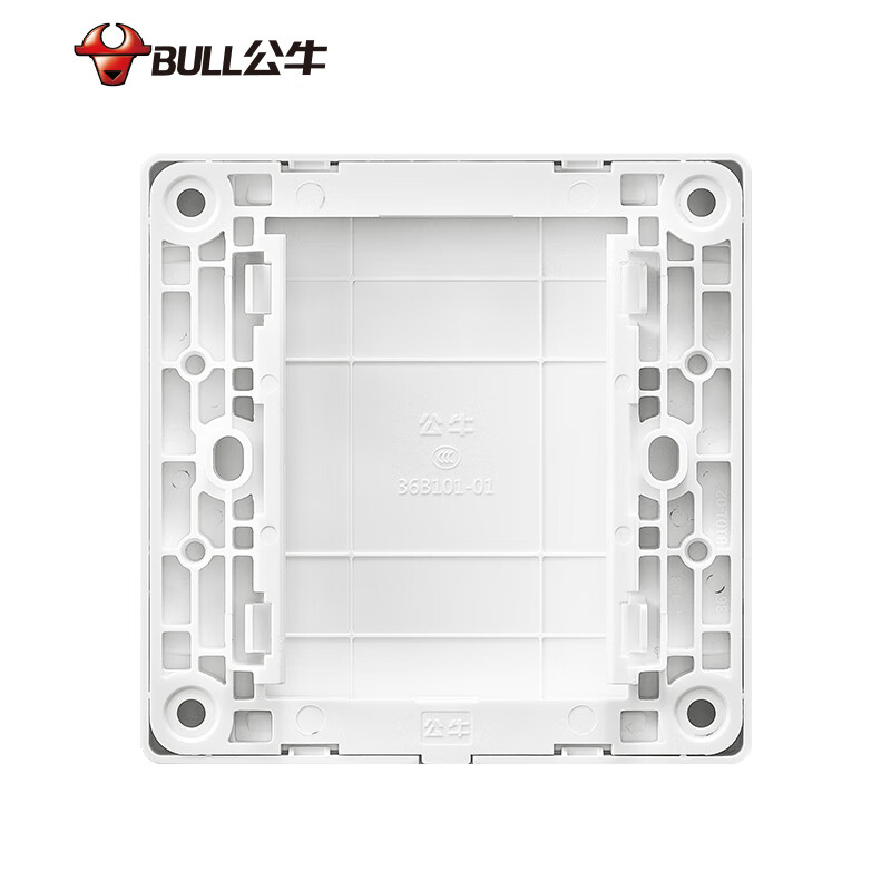 公牛(BULL) 开关插座 G36系列 防溅盒面板白板 86型面板G36B101  白色 暗装 国民家居小白框开关插座