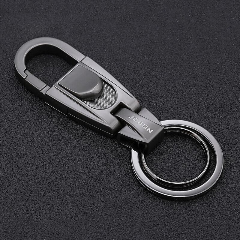 JOBON钥匙扣汽车钥匙链锁匙扣男士腰挂钥匙环钥匙圈钥匙挂件 ZB-071（黑色）