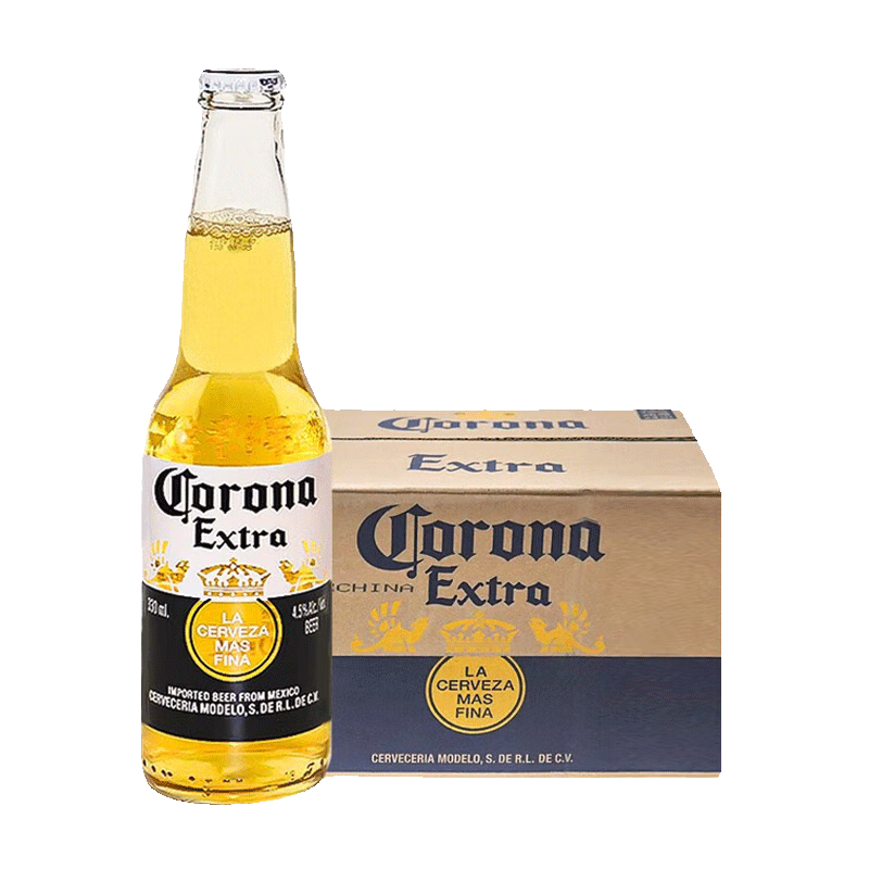 科罗娜（CORONA）啤酒 墨西哥原装进口精酿啤酒科罗娜整箱 Corona 355mL 24瓶 26年3月