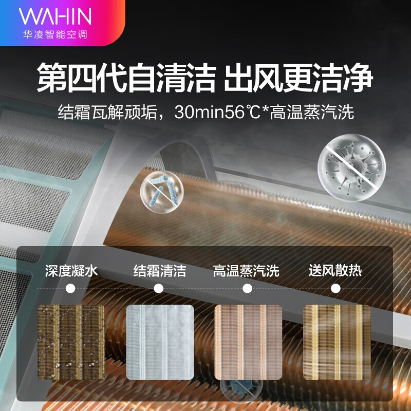 华凌新能效直流变频冷暖圆柱空调立式柜机2匹空调挂机1.5匹手机智能控制抽湿快速冷暖空调 新一级挂机1.5匹KFR-35GW/N8HA1