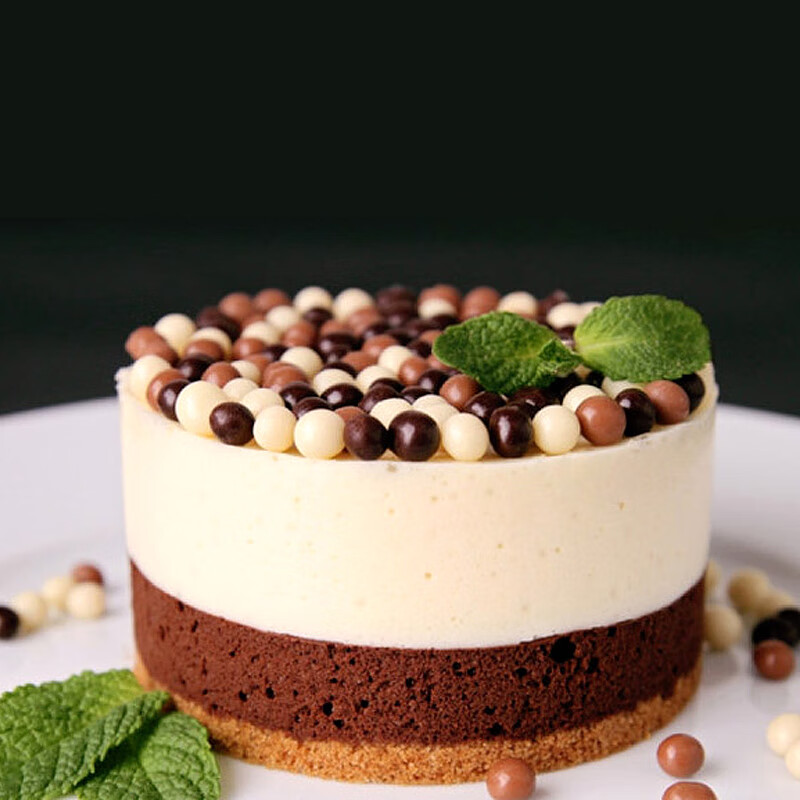 禾澹55%香脆珍珠黑巧克力球500g 法西点饼房装饰烘焙原料