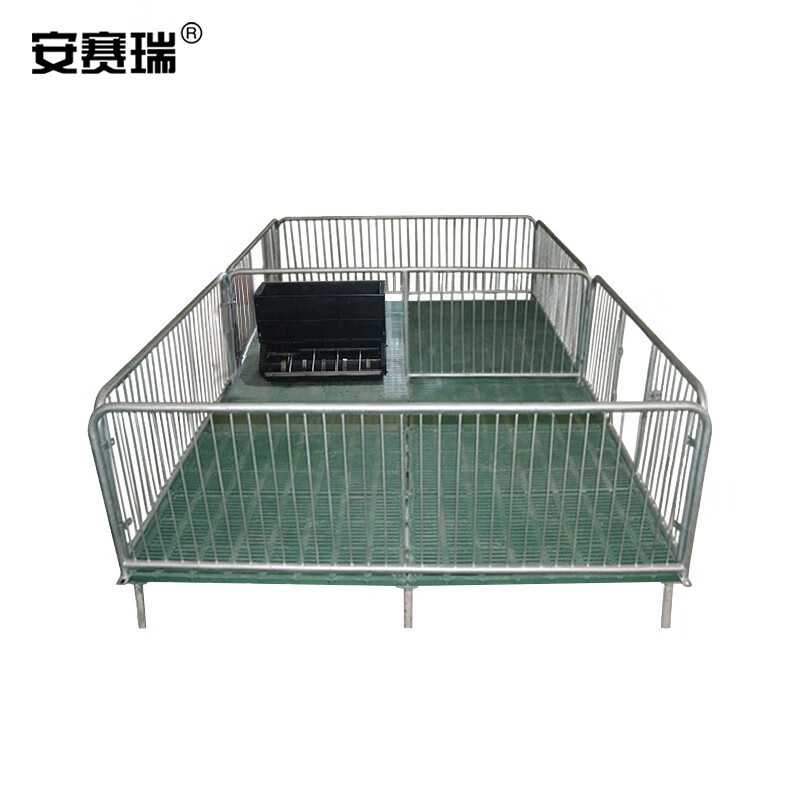 安赛瑞 仔猪保育床 实验室复合漏粪板小猪保育床 双体保育栏 母猪分娩