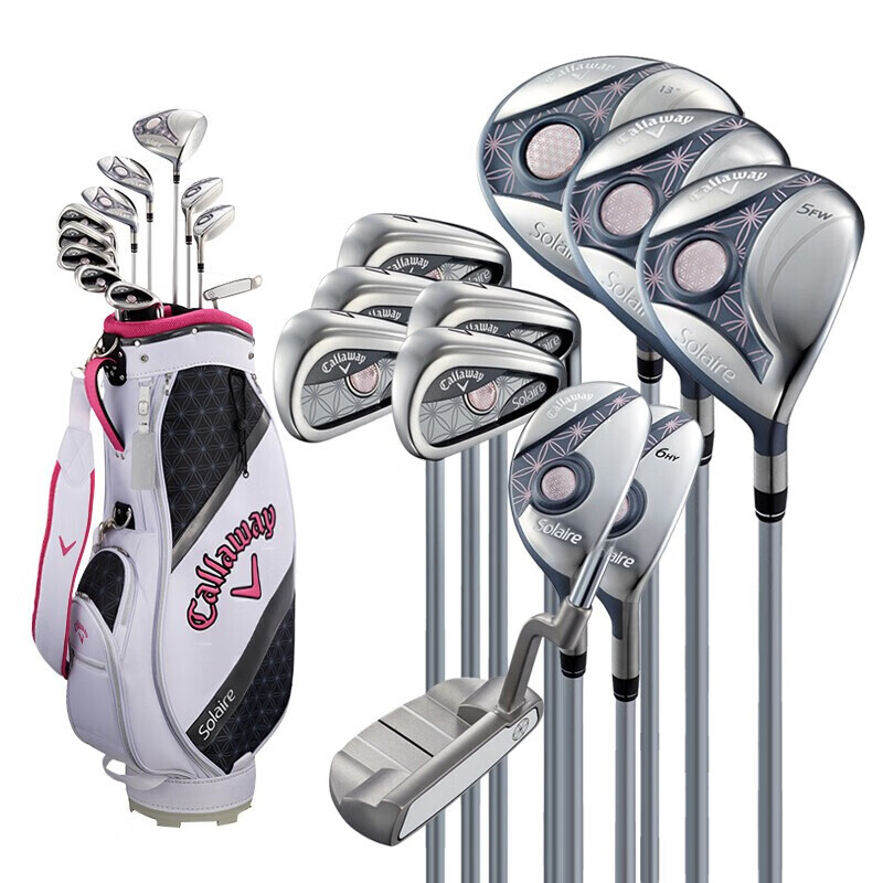 高尔夫球杆女士初 学套杆solaire新款 5木5铁1推1包易上手女套杆