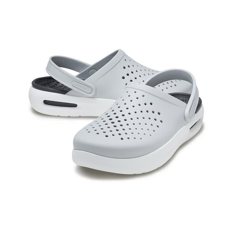卡骆驰（CROCS）舒乐洞洞鞋沙滩鞋男鞋包头女鞋拖鞋|209964 大气灰-1FT 41 /42(260mm)