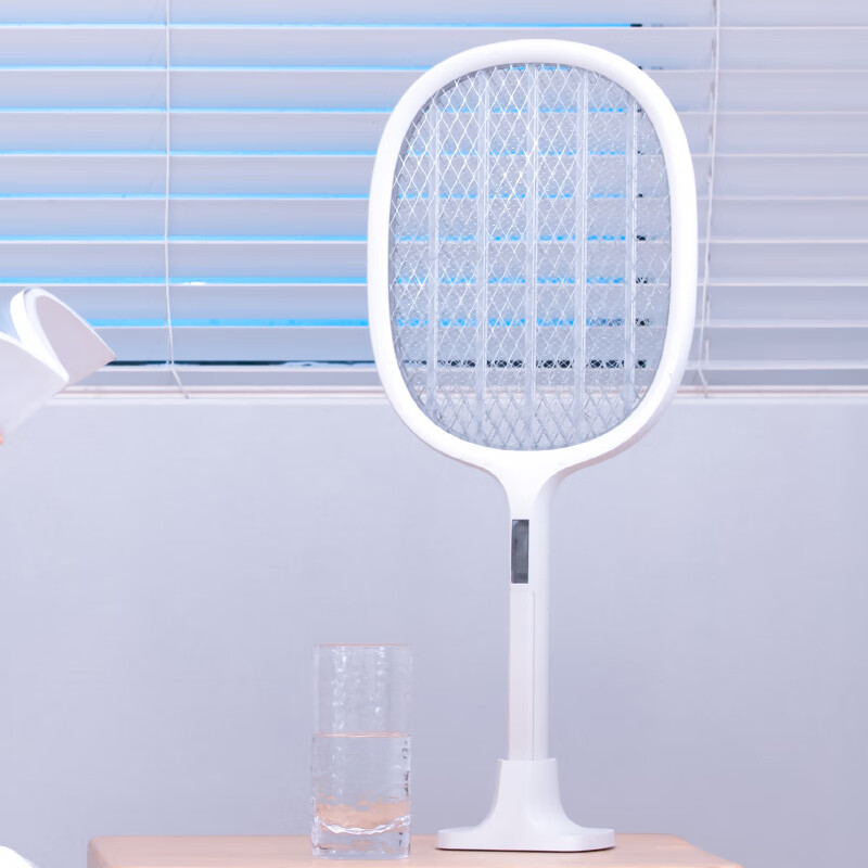 半点创意（BANDIAN ORIGINALITY）电蚊拍充电式家用强力灭蚊多功能照明诱蚊灭蚊灯二合一驱蚊神器 暖白