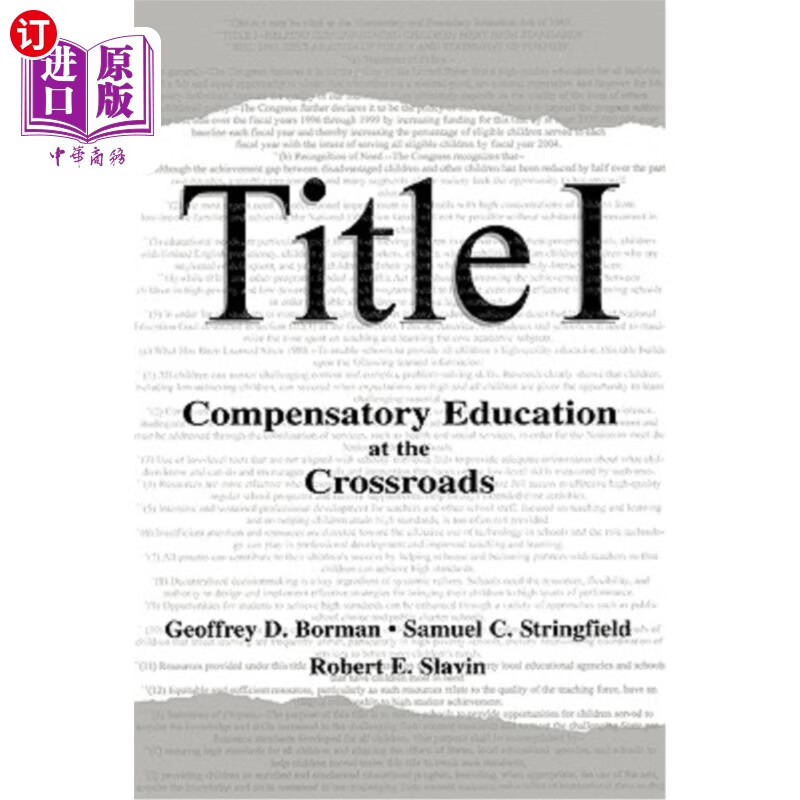 海外直订title i: compensatory education at the crossroads 标题一