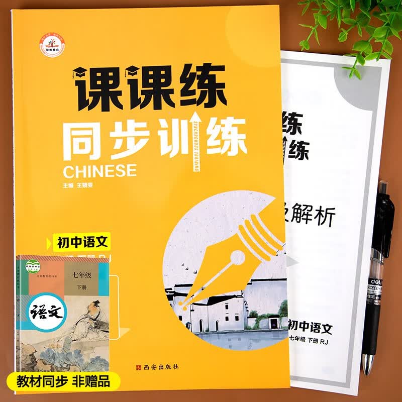 2022新七年级下册语文练习册初一人教版同步练习课时练基础训练课课练