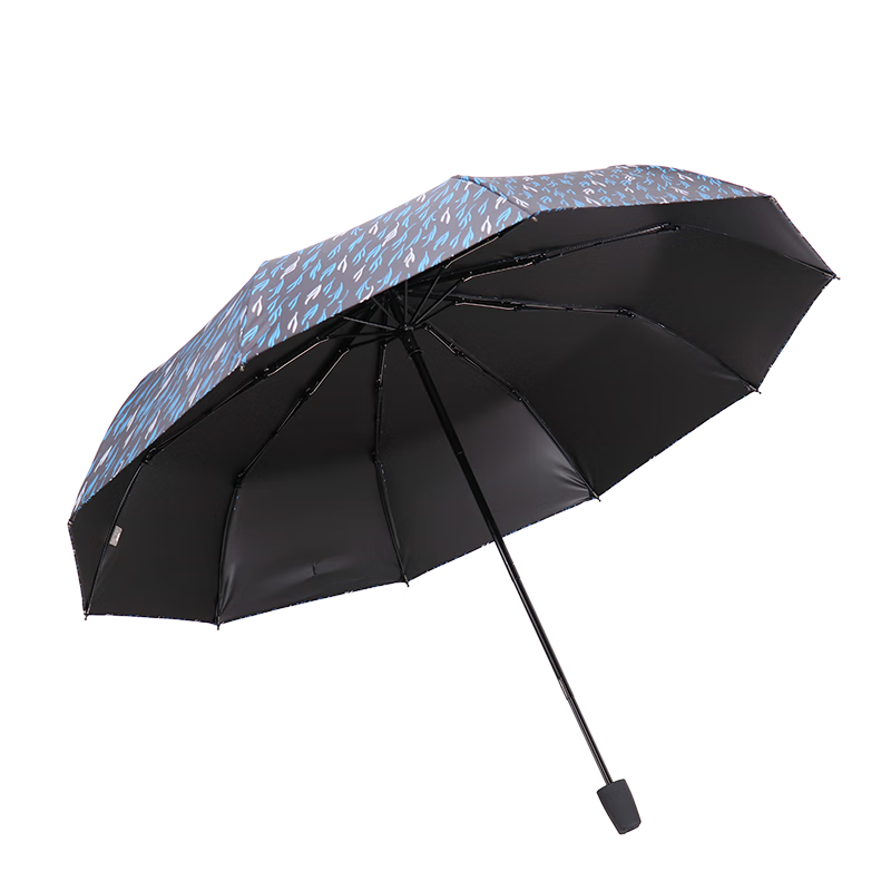天堂品牌的55cmX10骨抗风三折晴雨伞男女商务伞