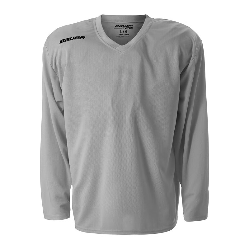 热奥冰球训练服儿童青少年成人队服比赛服外罩衣男女 儿童银灰色 s