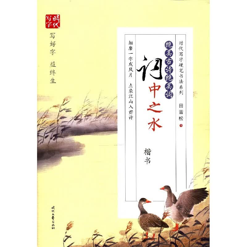 绝美古诗绝美词(词中之水楷书)/时代写字硬笔书法系列