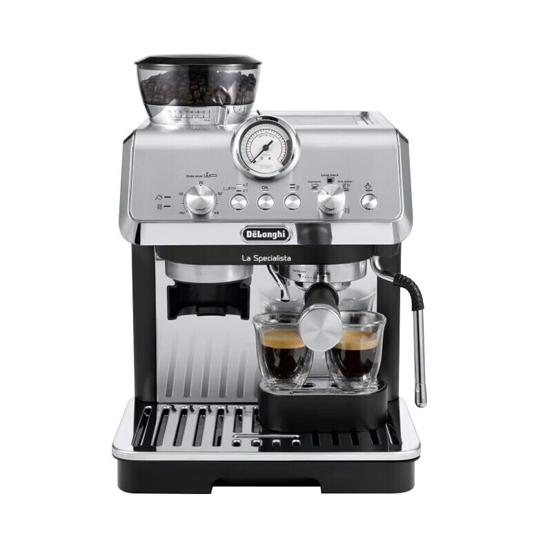 德龙(delonghi)ec9155进口ec9355研磨一体半自动咖啡机奶泡意式家用
