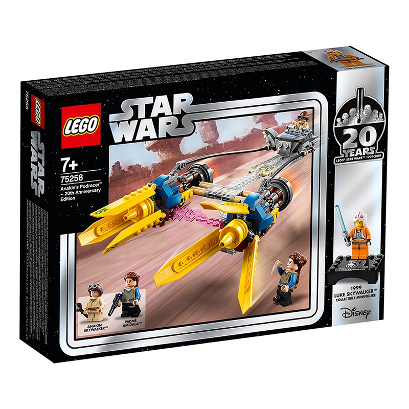 乐高（LEGO） 星球大战男女孩拼搭积木玩具粉丝收藏生日礼物 75258 纪念套装飞梭赛车