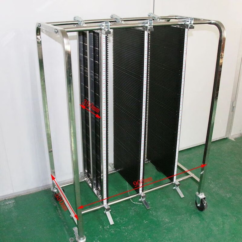 隐阳工匠防静电周转车smt车间pcb不锈钢台车led灯板静电车定制 350mm