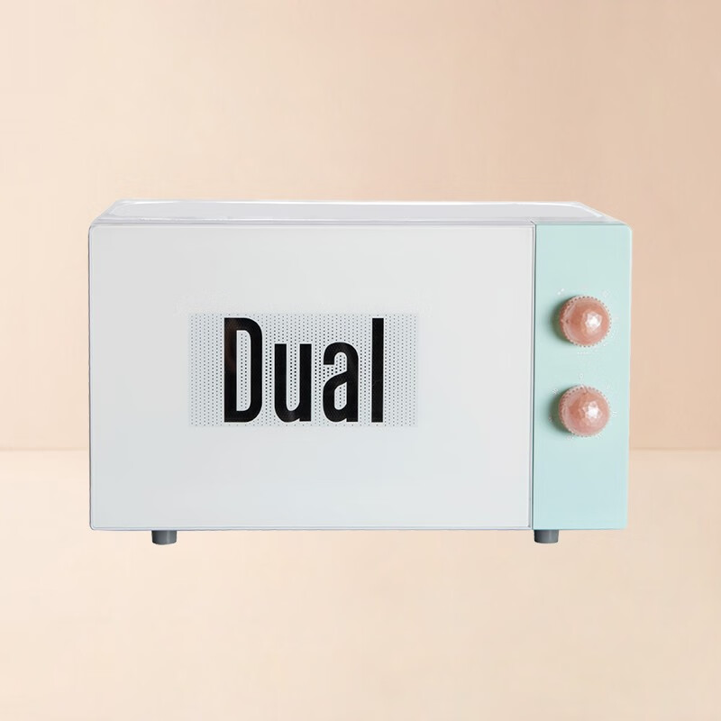 帝而（Dual）德国品牌 DIK57 微波炉烤箱一体机 家用微波炉小型加热解冻烧烤20升 樱花粉