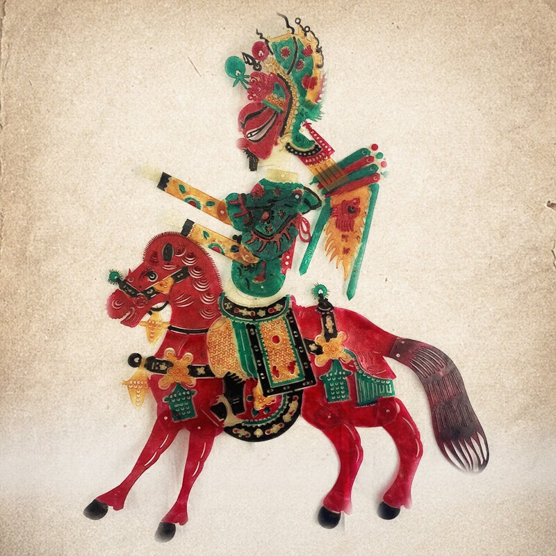 万泉 动感皮影戏材料包皮影人偶道具亲子手工制作diy儿童玩具 三国