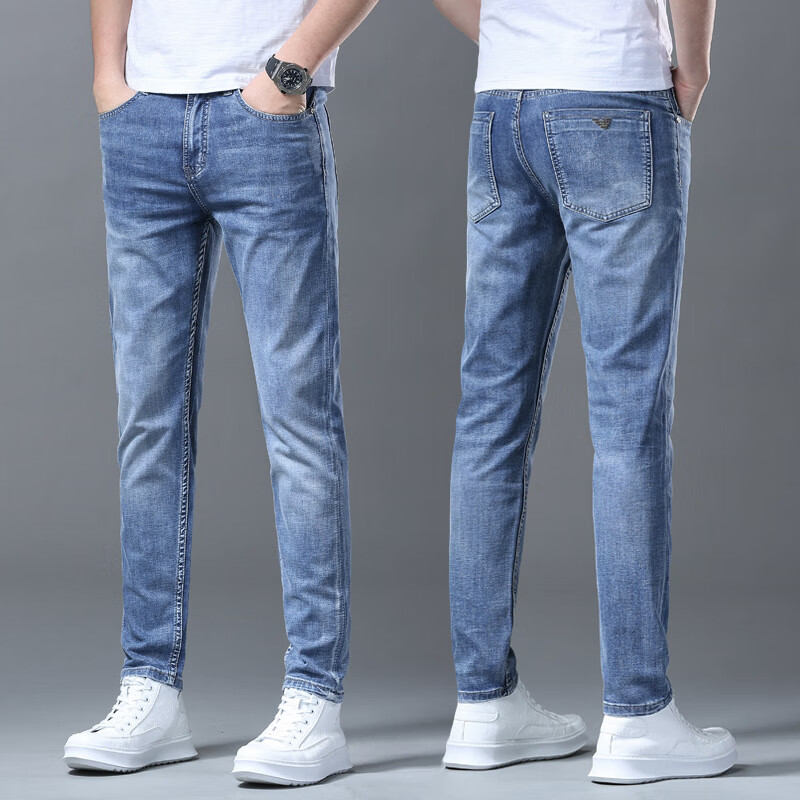 aj armani jeans春夏季薄款韩版商务休闲修身小脚弹力宽松舒适时尚