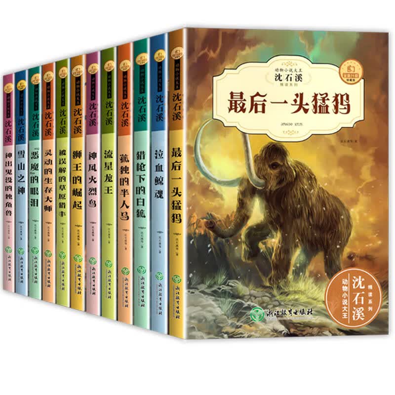 正版全套沈石溪动物小说大王全集十大经典小学生三四至五六年级课外书的作品阅读书籍儿童读物8 动物小说辑+第二辑12册高性价比高么？