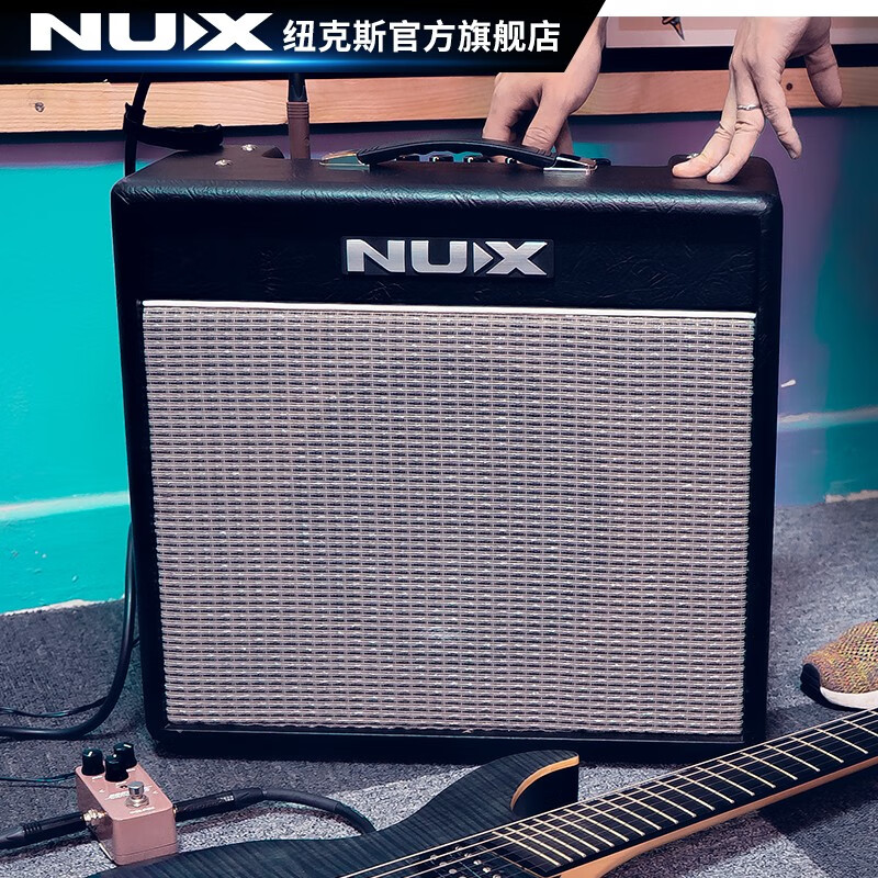 nux纽克斯电吉他音箱便携式音响40瓦带多种效果器鼓机mighty40bt黑色