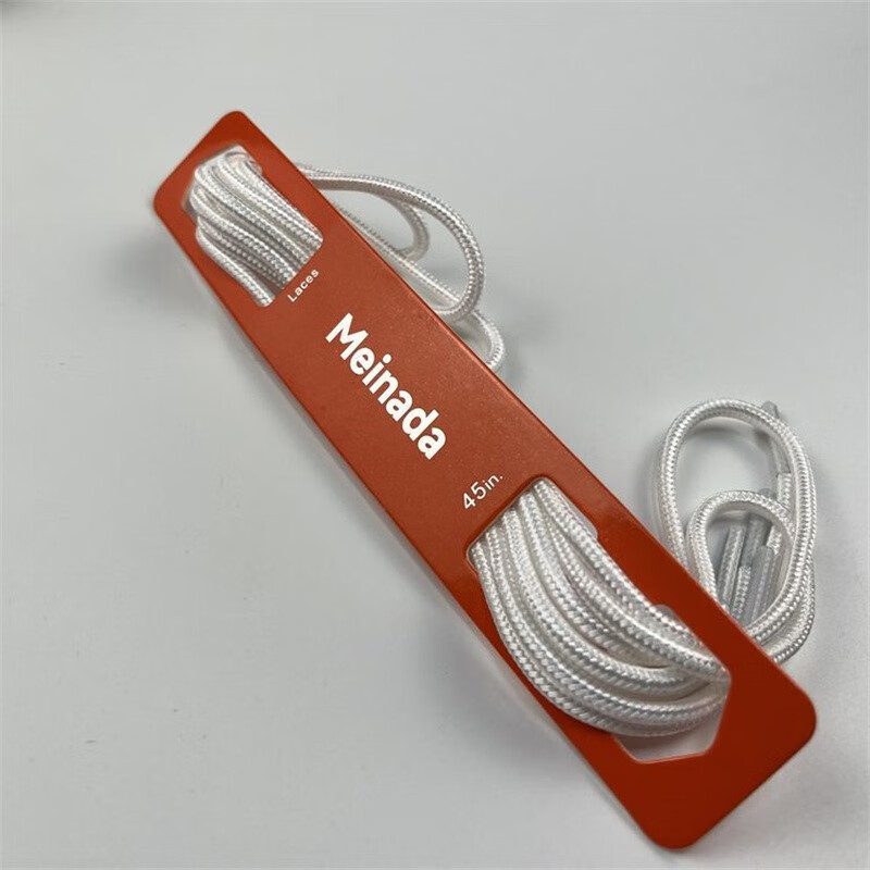 澳颜莱适配于耐克air max97 98鞋带圆形男女金银头鞋笑脸 白色 120cm