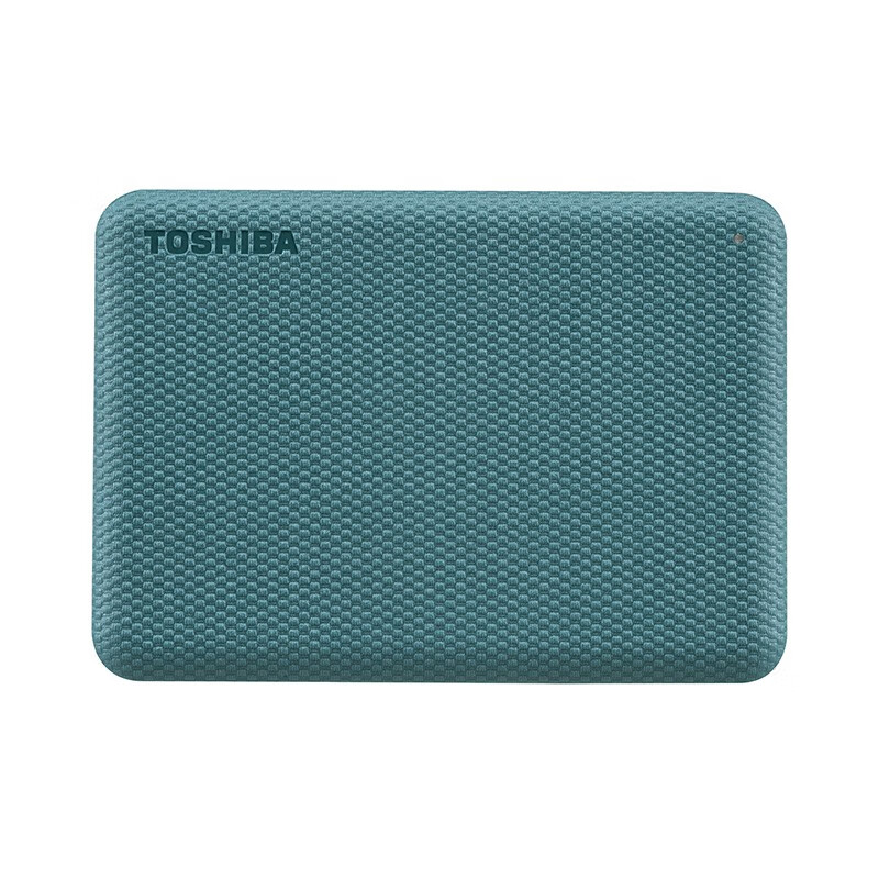 东芝(TOSHIBA) 1TB 移动硬盘 V10系列 USB3.2 2.5英寸 黛绿 兼容Mac 轻薄便携 密码保护 轻松备份 高速传输
