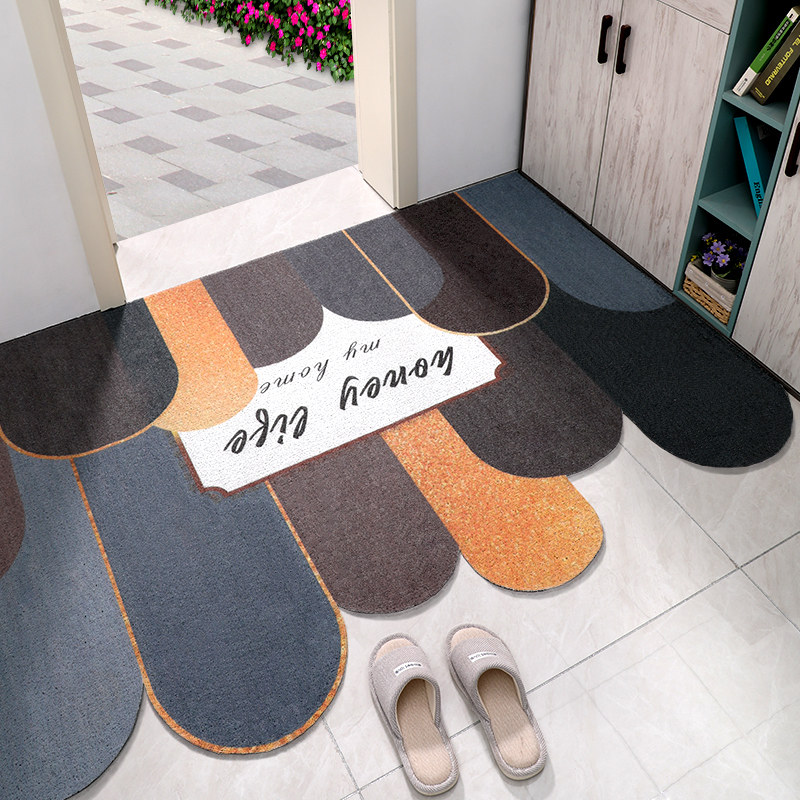 门垫玄关大门口脚垫轻奢可裁剪耐脏塑料丝圈地毯 步步登高【横铺】 60