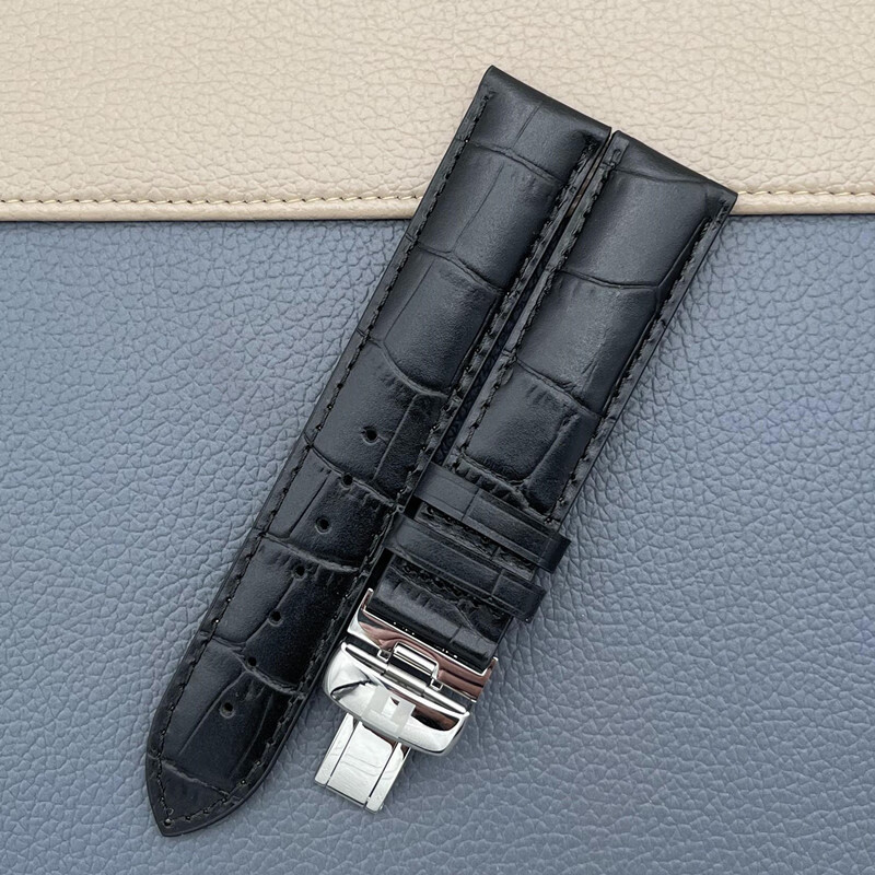创京懿选天梭表带原装1853力洛克t41皮带 t006407a t006408a 原厂真皮