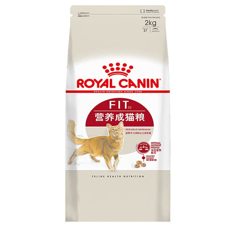 皇家成猫猫粮 营养均衡 F32通用粮 1-7岁 营养均衡F32通用粮2kg