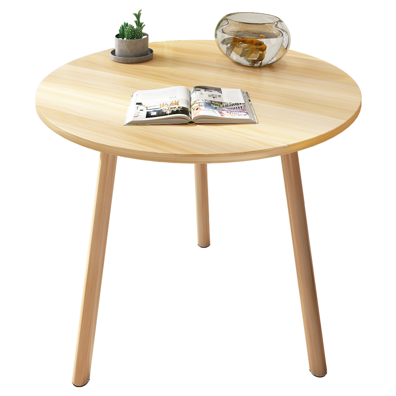 酷林 KULIN 茶几边桌边几小桌子北欧简约家用小圆桌咖啡桌 浅胡桃色单桌 60*72cm100015115625